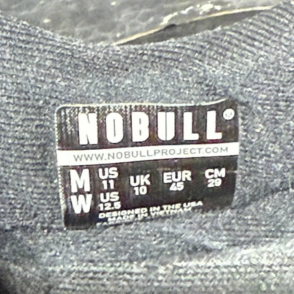 NOBULL Shoes Mens Size 11 Black Mesh Cushioned Running Training Sneakers Gym